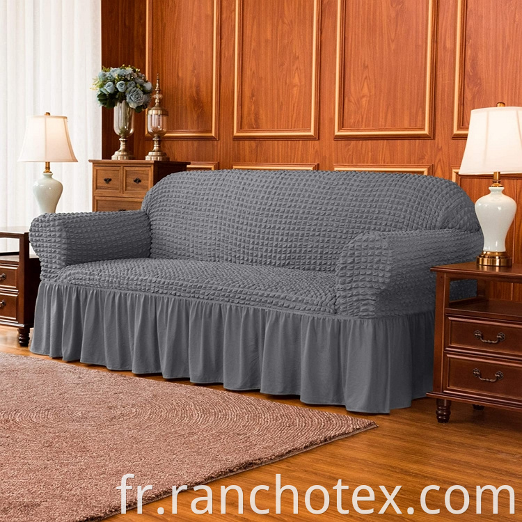 Couleur personnalisée Nouveau design couvre-canapé de décoration domestique en spandex amovible pour canapé 3 places